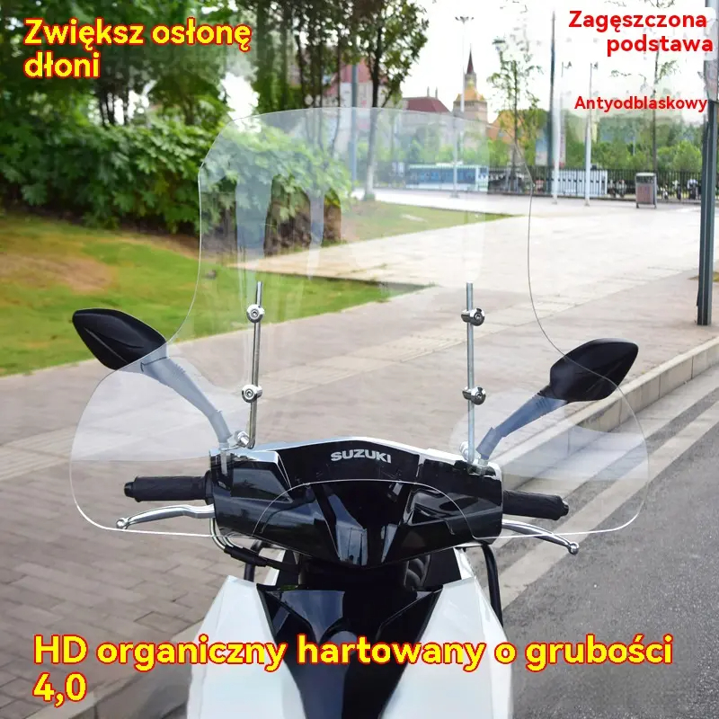 🏍️2025 nowa szyba przednia do motocykla, pojazd elektryczny, uniwersalna szyba przednia