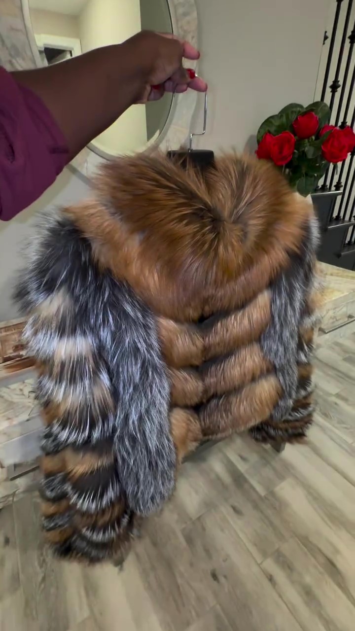 Fox Fur Patchwork Jacket