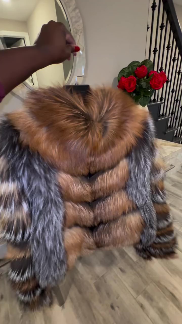 Fox Fur Patchwork Jacket