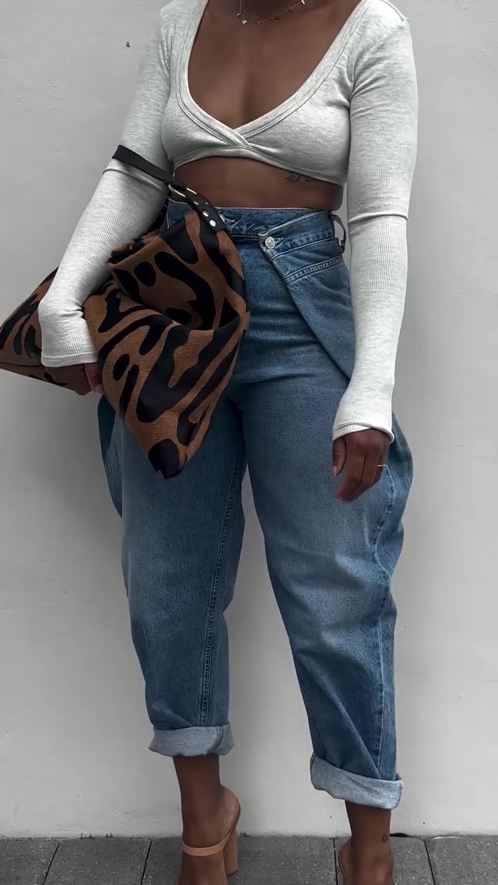 Vintage Washed Lantern Jeans