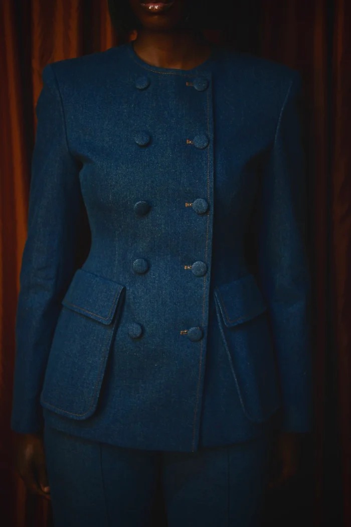 Tailored Confidence Denim Set