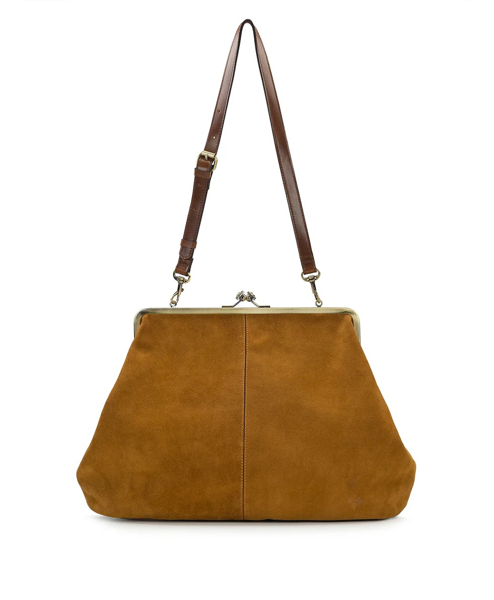 Leather Kisslock Bag