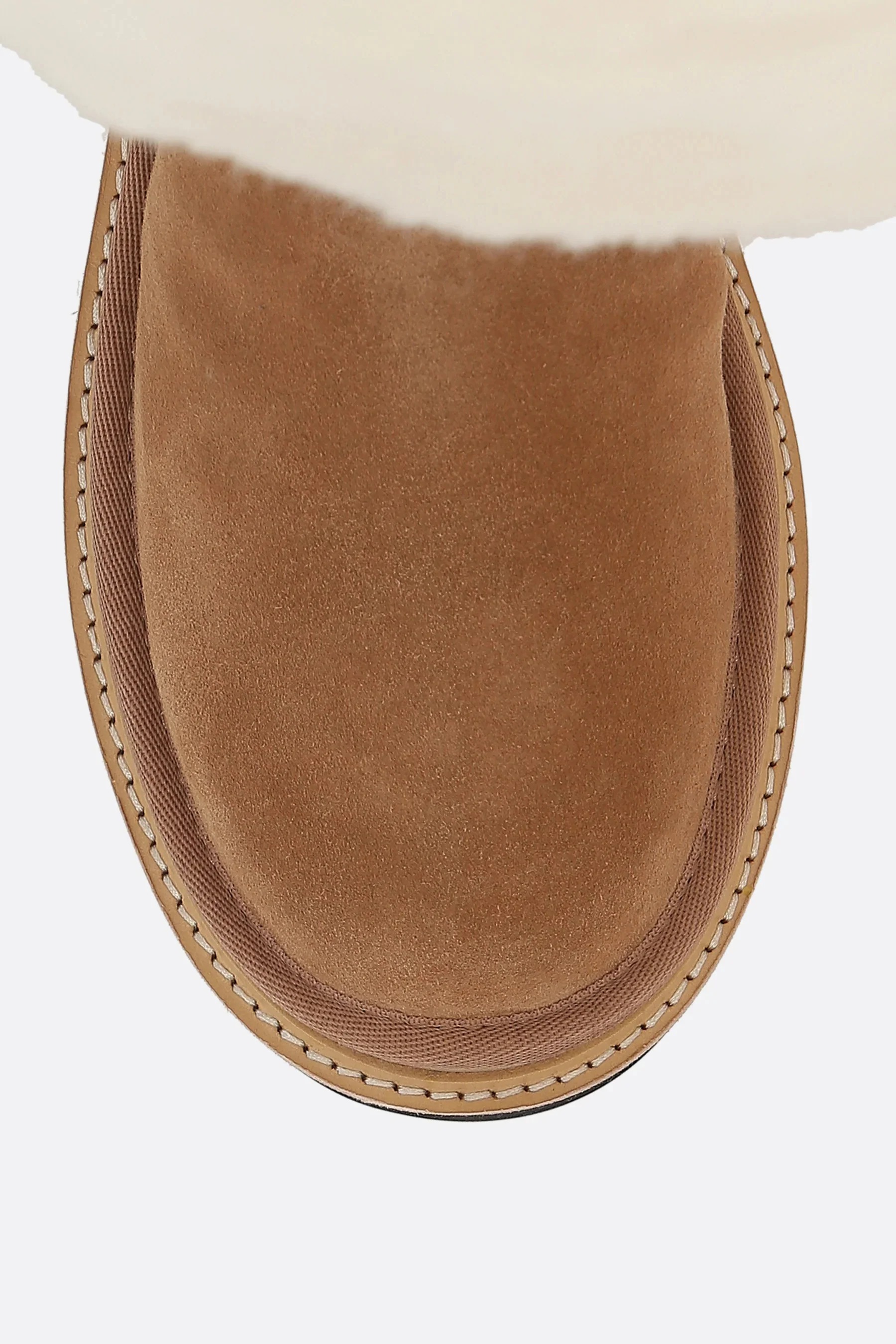 Thigh Boots In Suede And Shearling