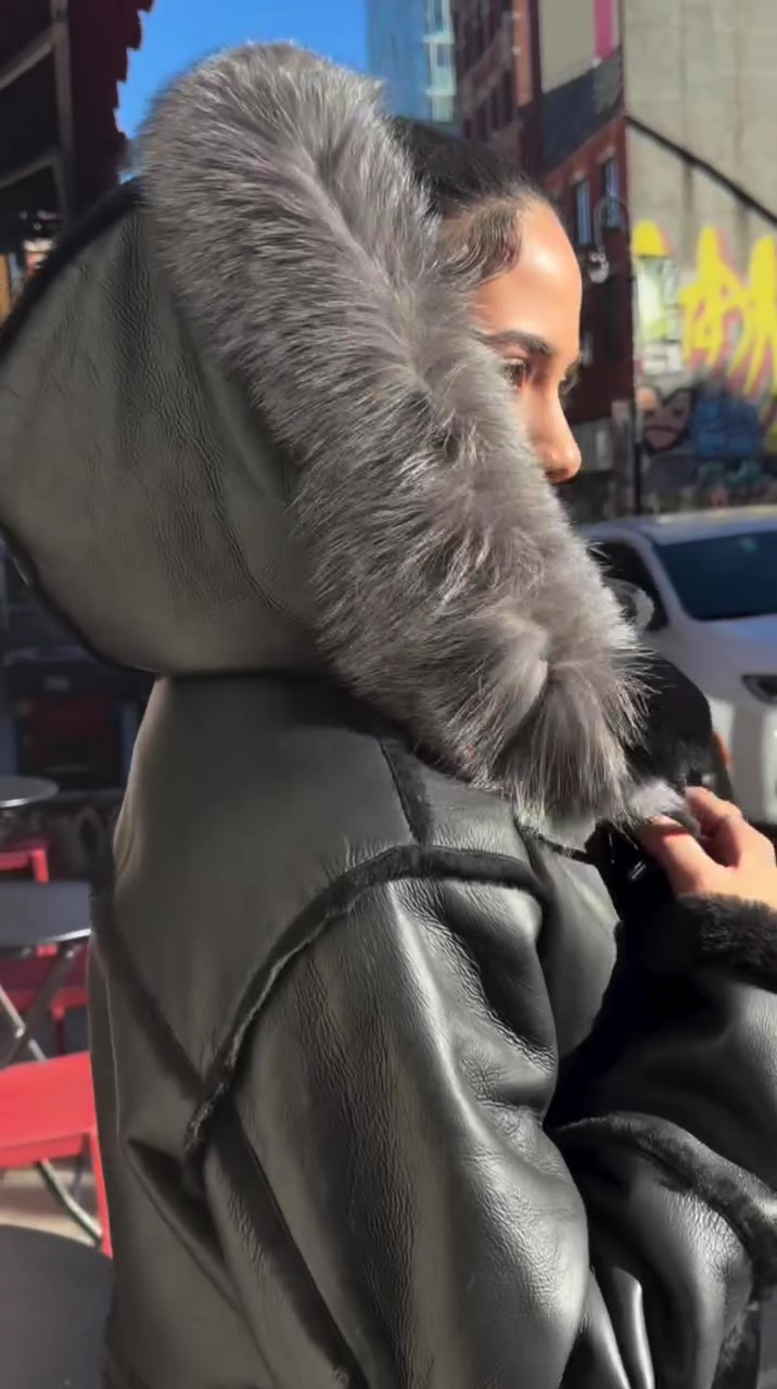 Long Lambskin Coat