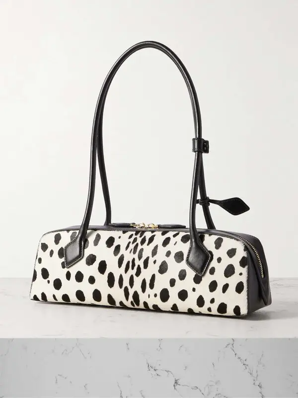 Women's Black Calf Hair Shoulder Bag