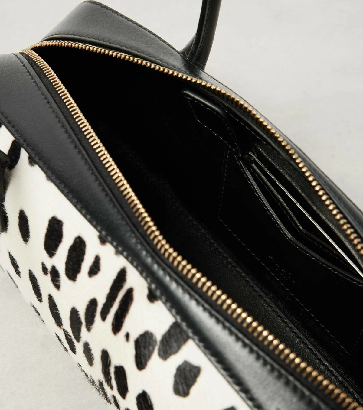 Women's Black Calf Hair Shoulder Bag