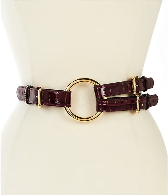 Tri-Strap O-Ring Leather Belt