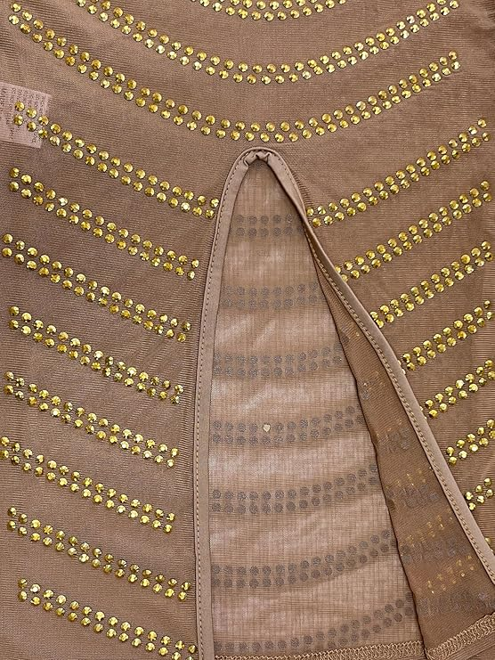 Sleeveless Rhinestone Dress