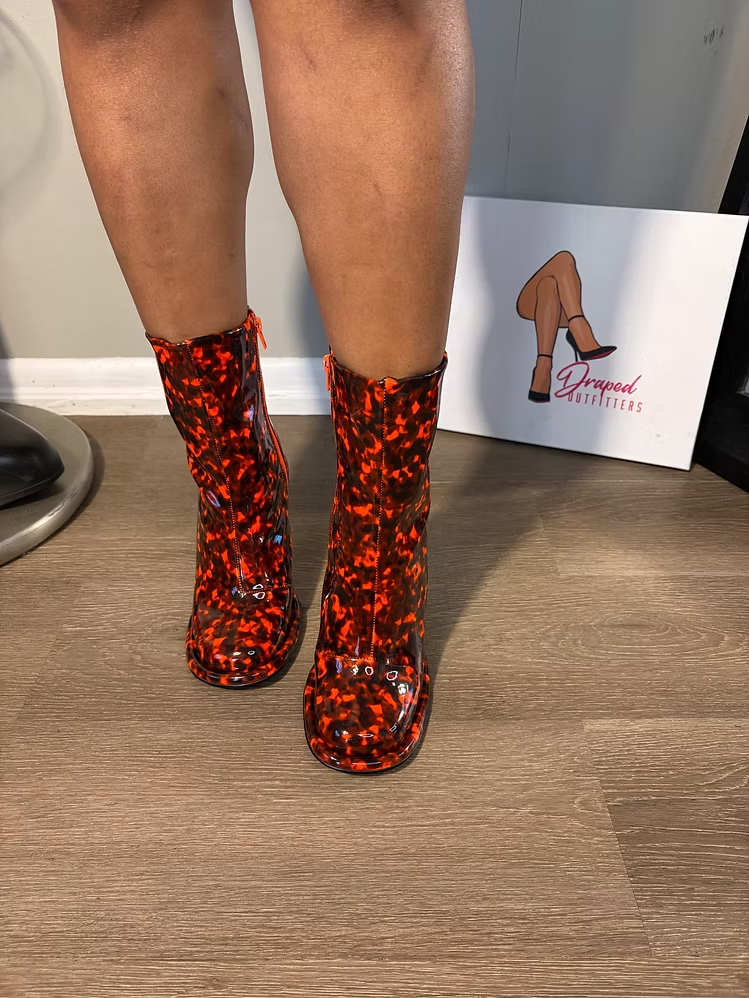 Waterproof Plastic Ankle Boots