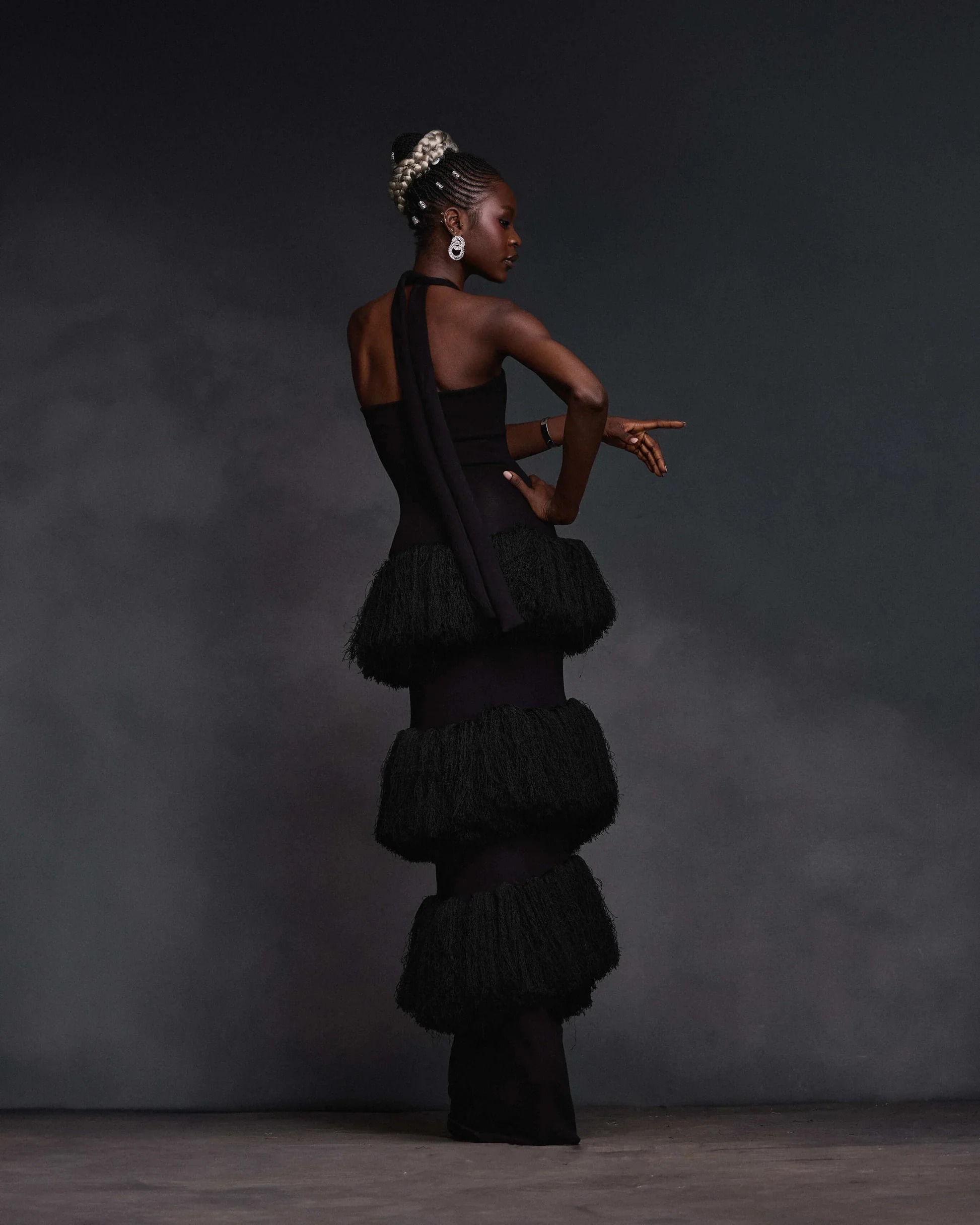 Tassel Knit Maxi Dress