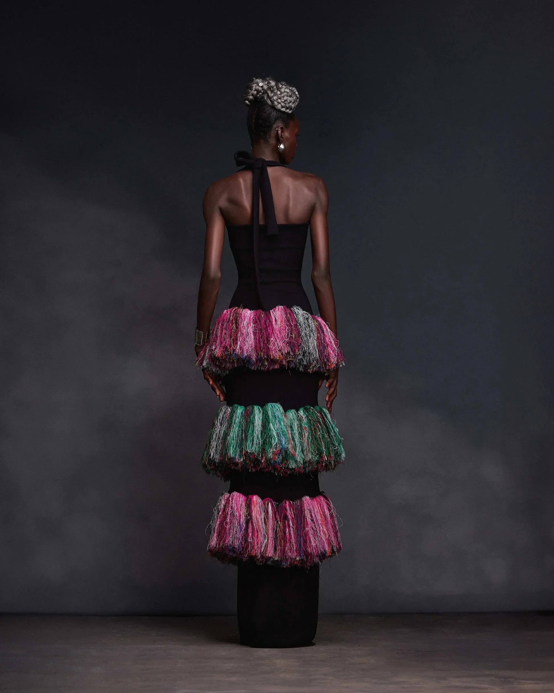 Tassel Knit Maxi Dress