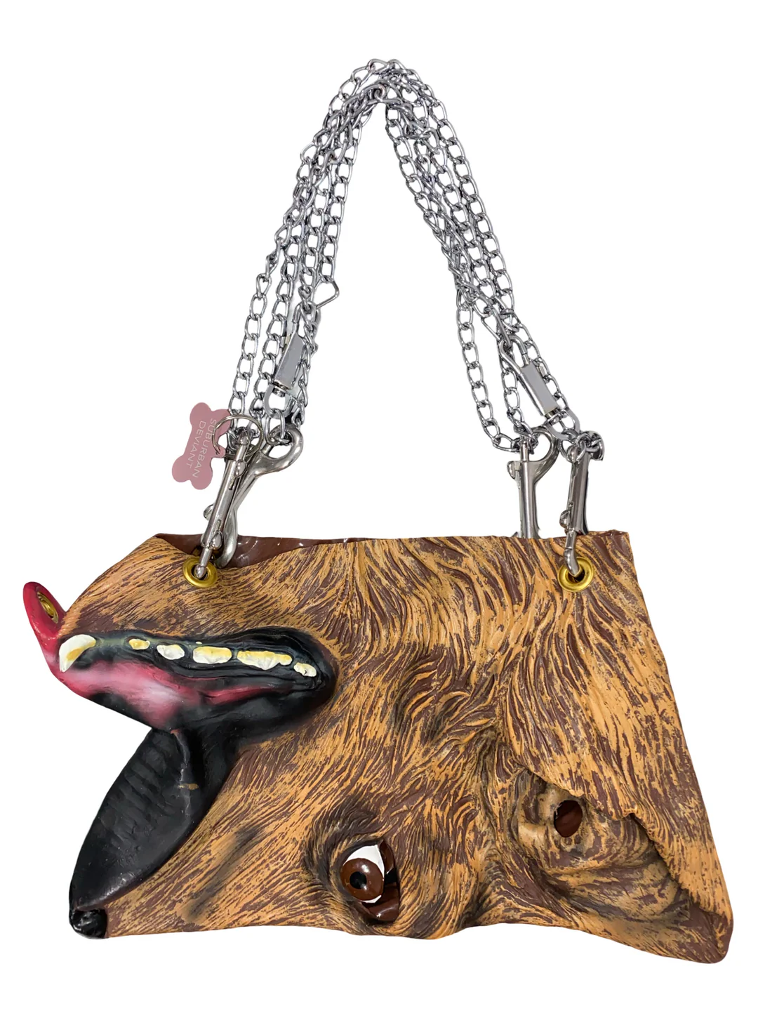 Dog-shaped shoulder bag