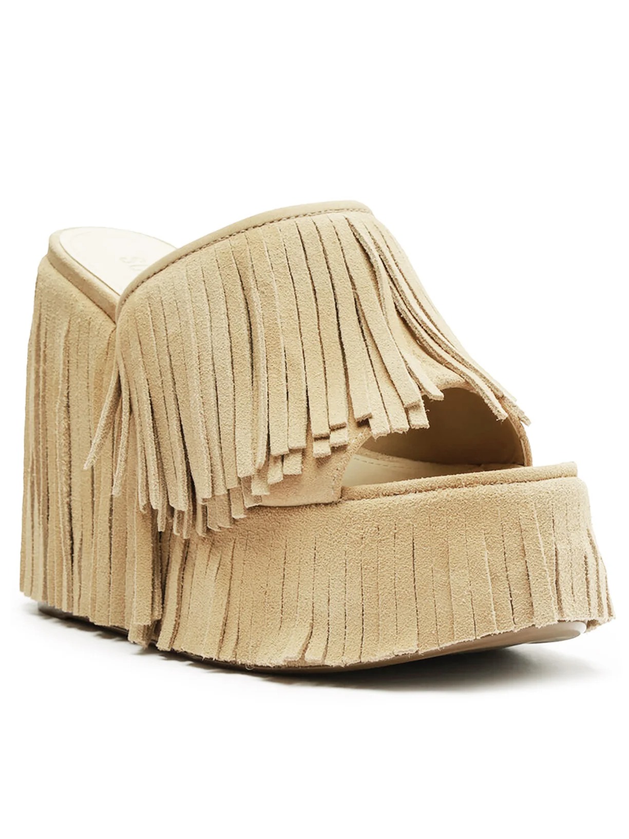 Tassel wedge sandals