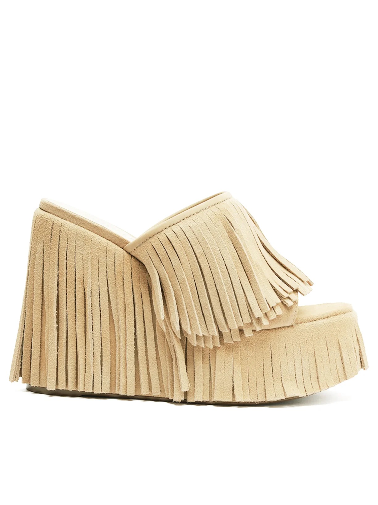 Tassel wedge sandals