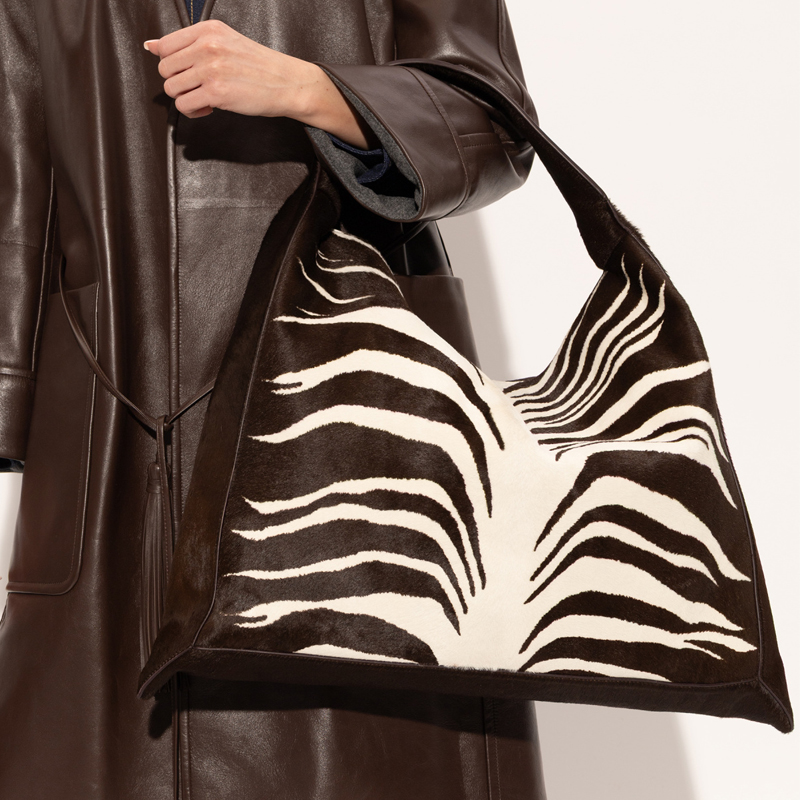 Zebra Print Large Capacity Shoulder Bag