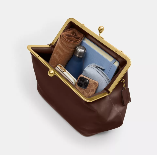 Large Kisslock Frame Bag