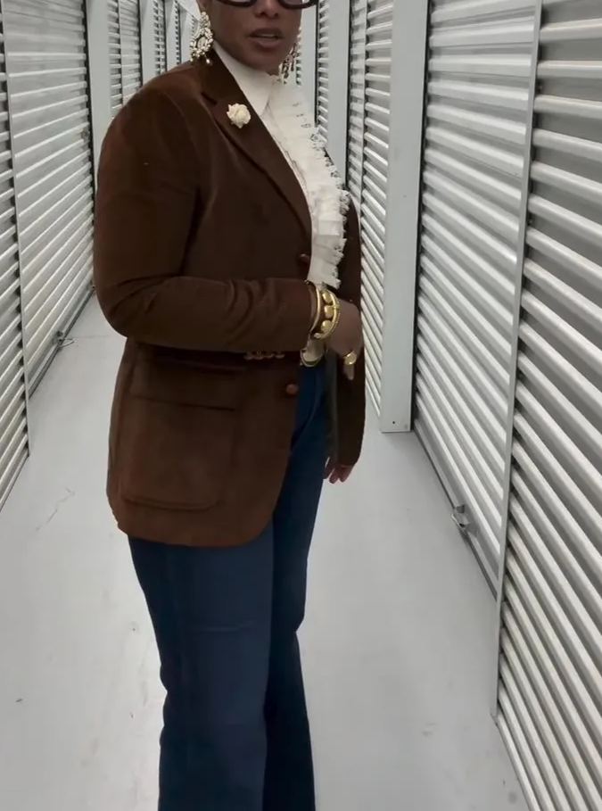 Brown Stylish Vintage Coat