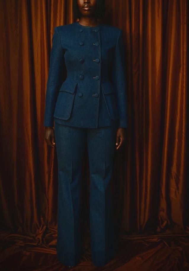 Tailored Confidence Denim Set