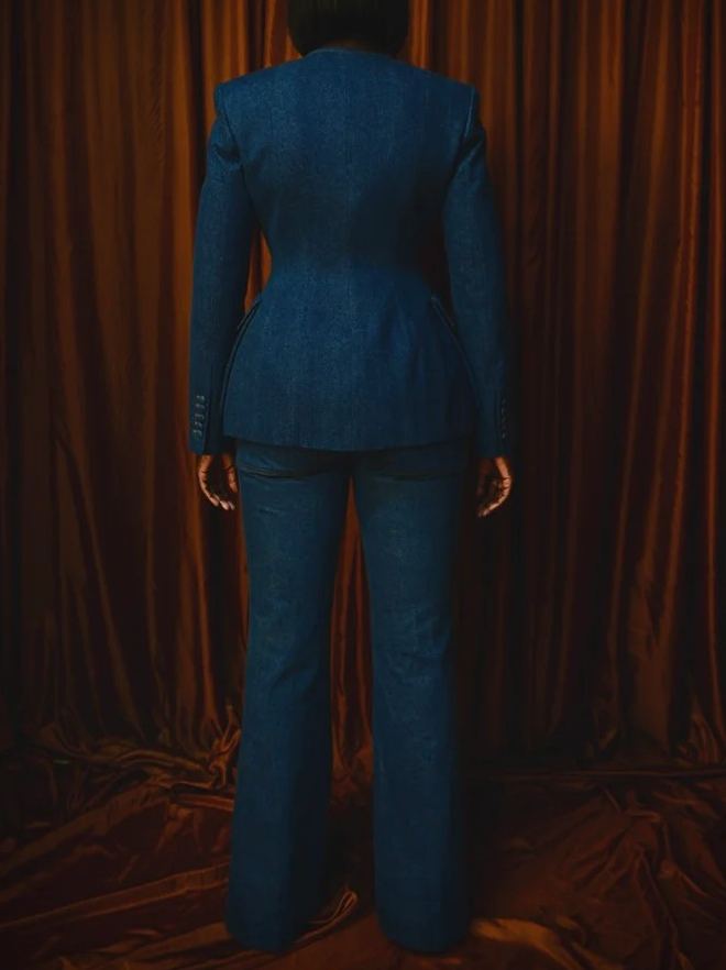 Tailored Confidence Denim Set