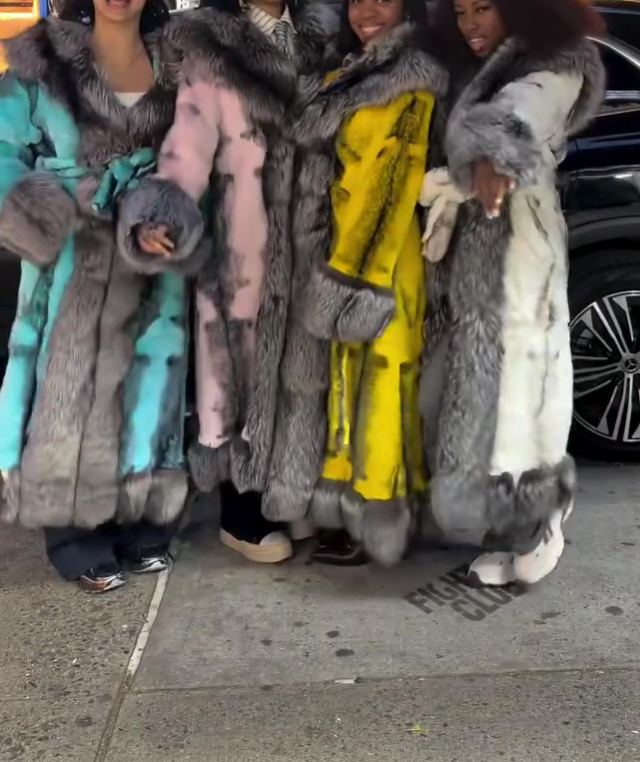 Luxurious Long Rabbit Coat