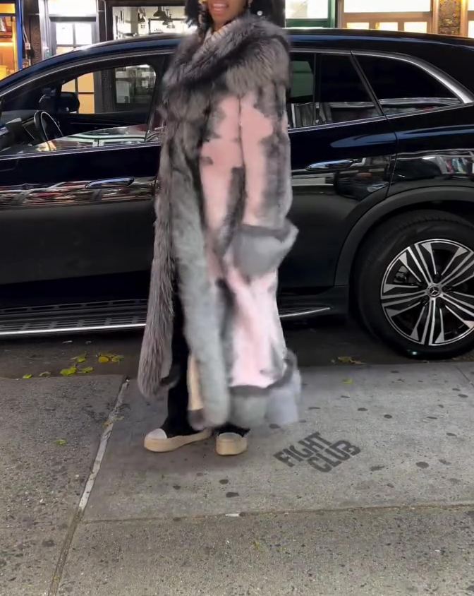 Luxurious Long Rabbit Coat