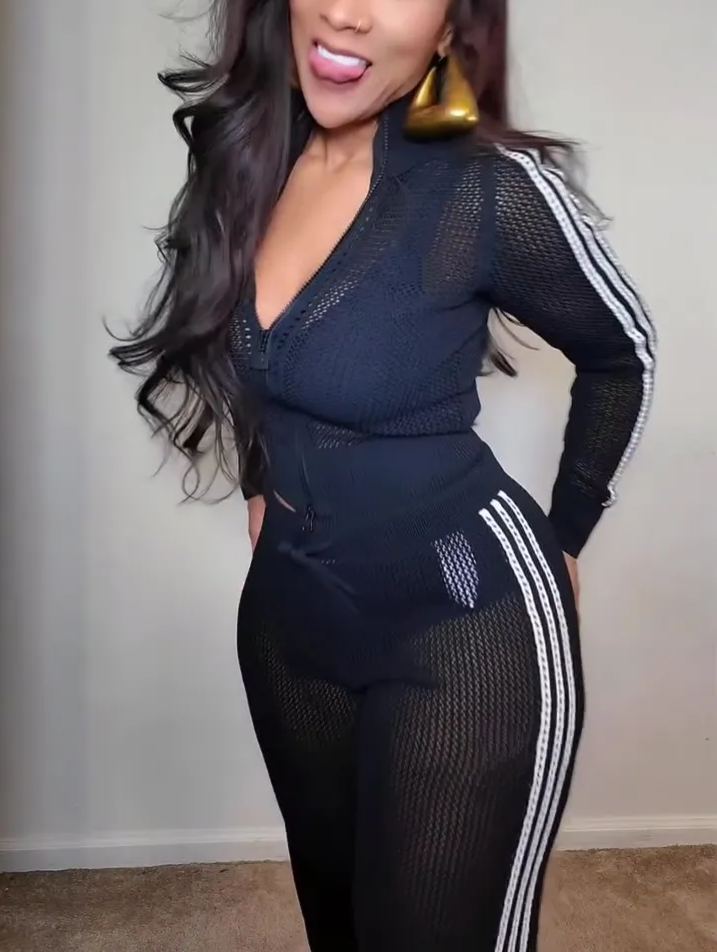 Long-sleeved Athletic Knit Set