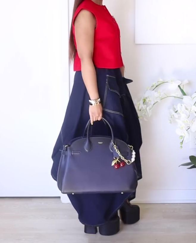 Denim Asymmetrical Skirt