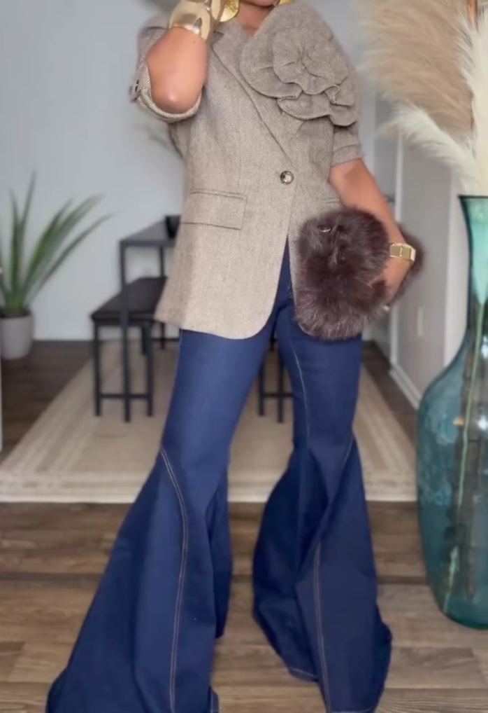 High-stretch Flared Jeans