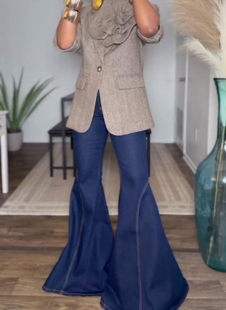 High-stretch Flared Jeans