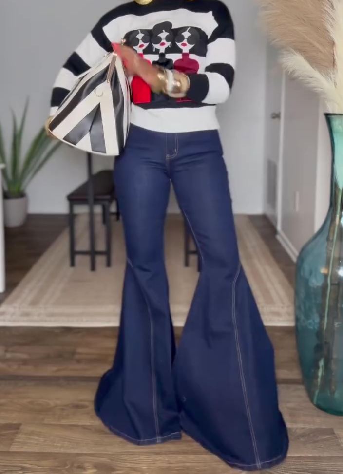 High-stretch Flared Jeans