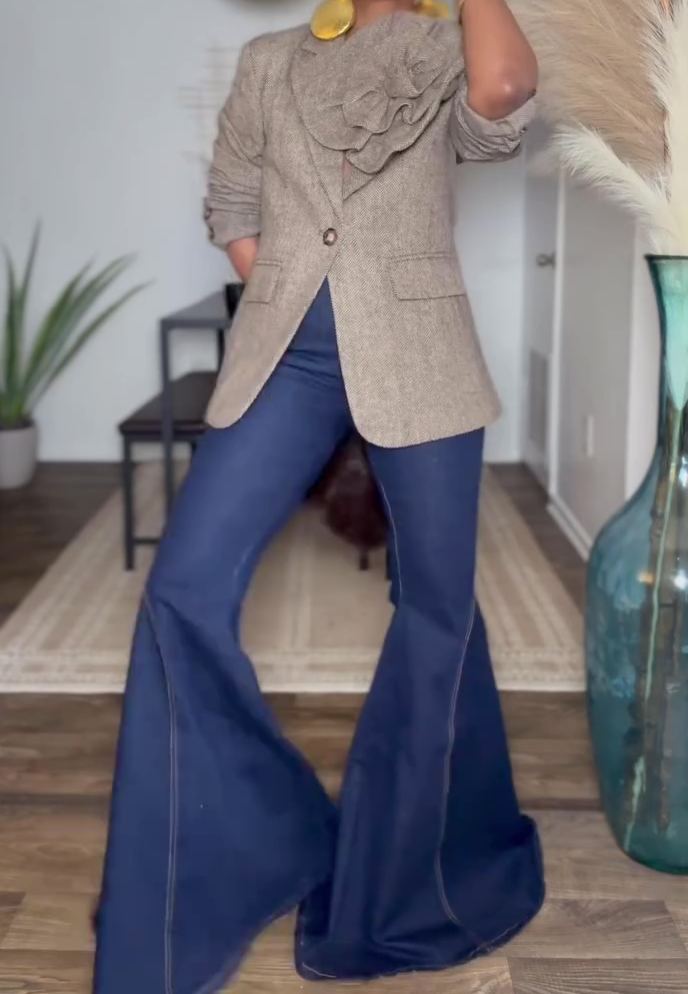 High-stretch Flared Jeans