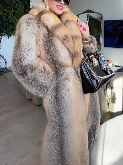 Women's Faux Fur Long Coat