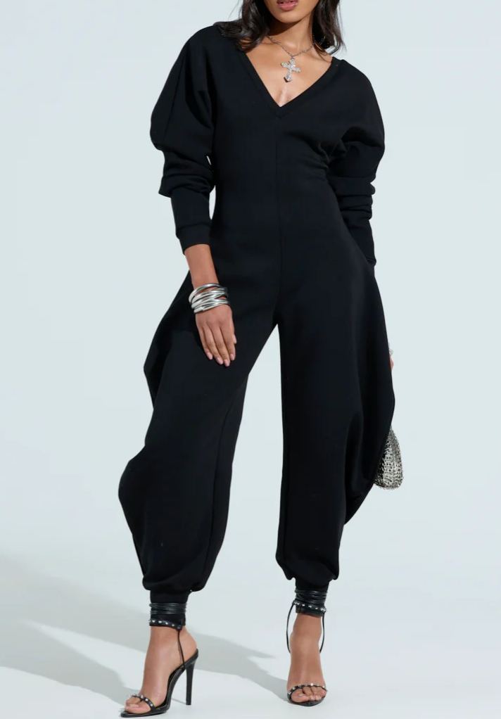 COMFY COZY SWEATSHIRT JUMPSUIT