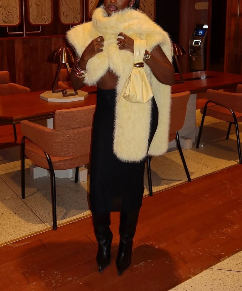 Faux Fur Warm Shawl/Jacket
