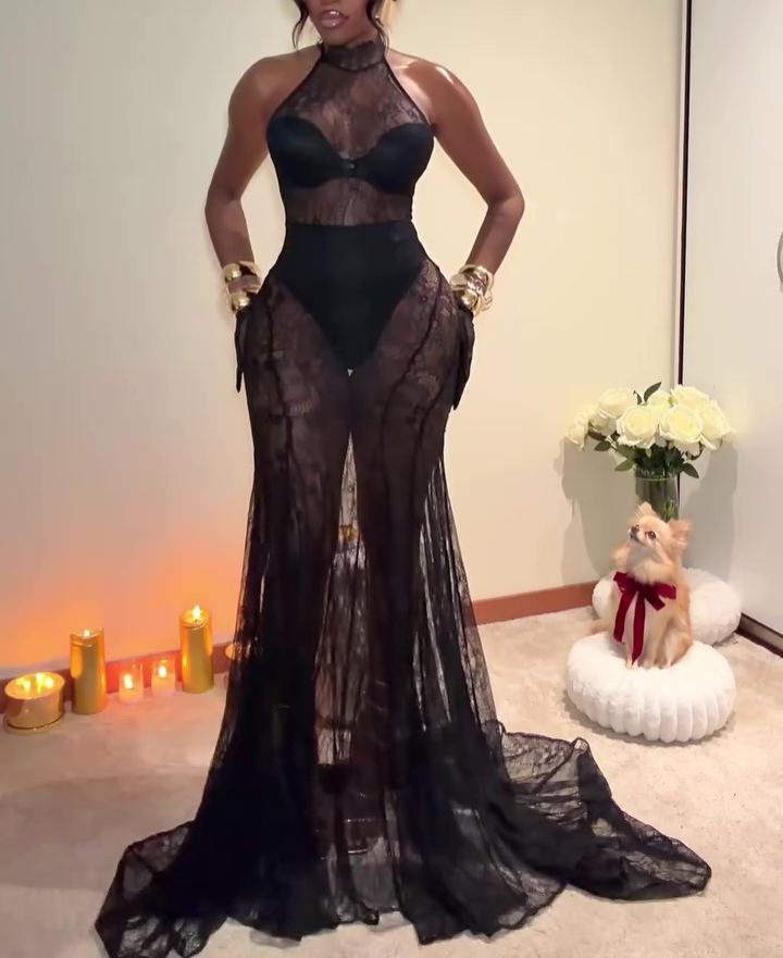 Sexy Lace Evening Dress