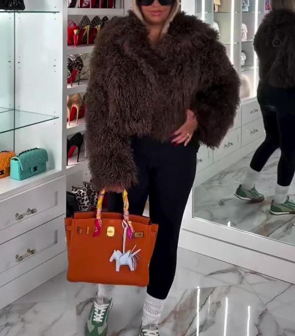 Autumn/Winter Curly Fur Short Coat