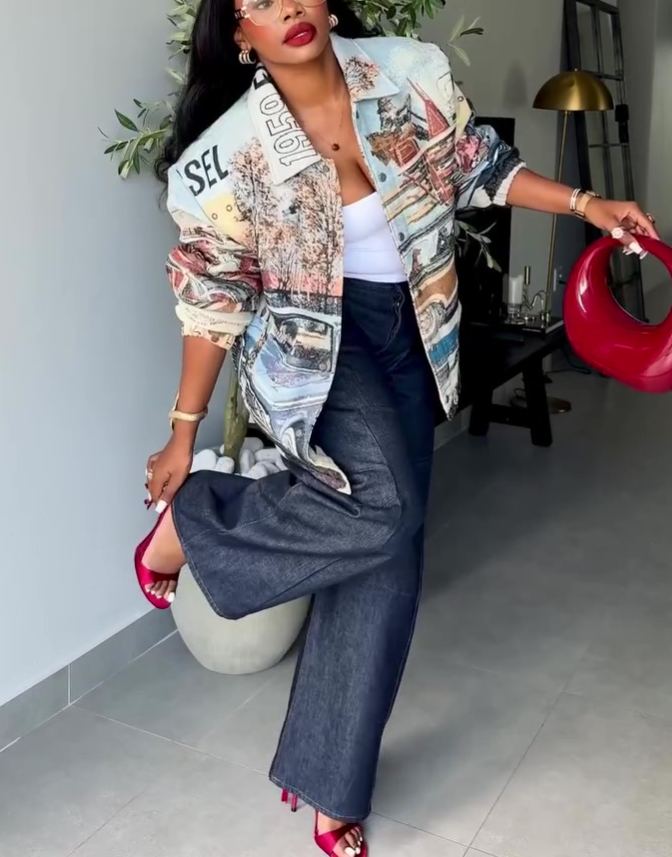 Printed Casual Jacket