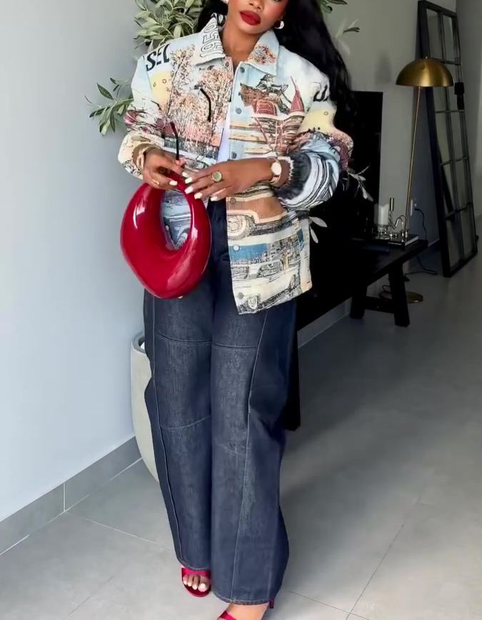 Printed Casual Jacket