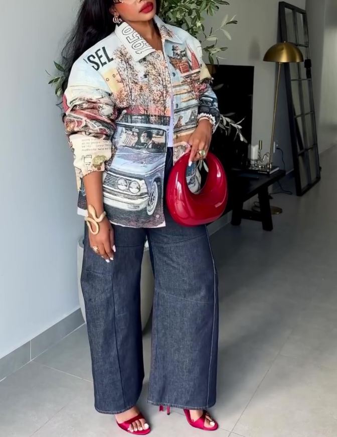 Printed Casual Jacket