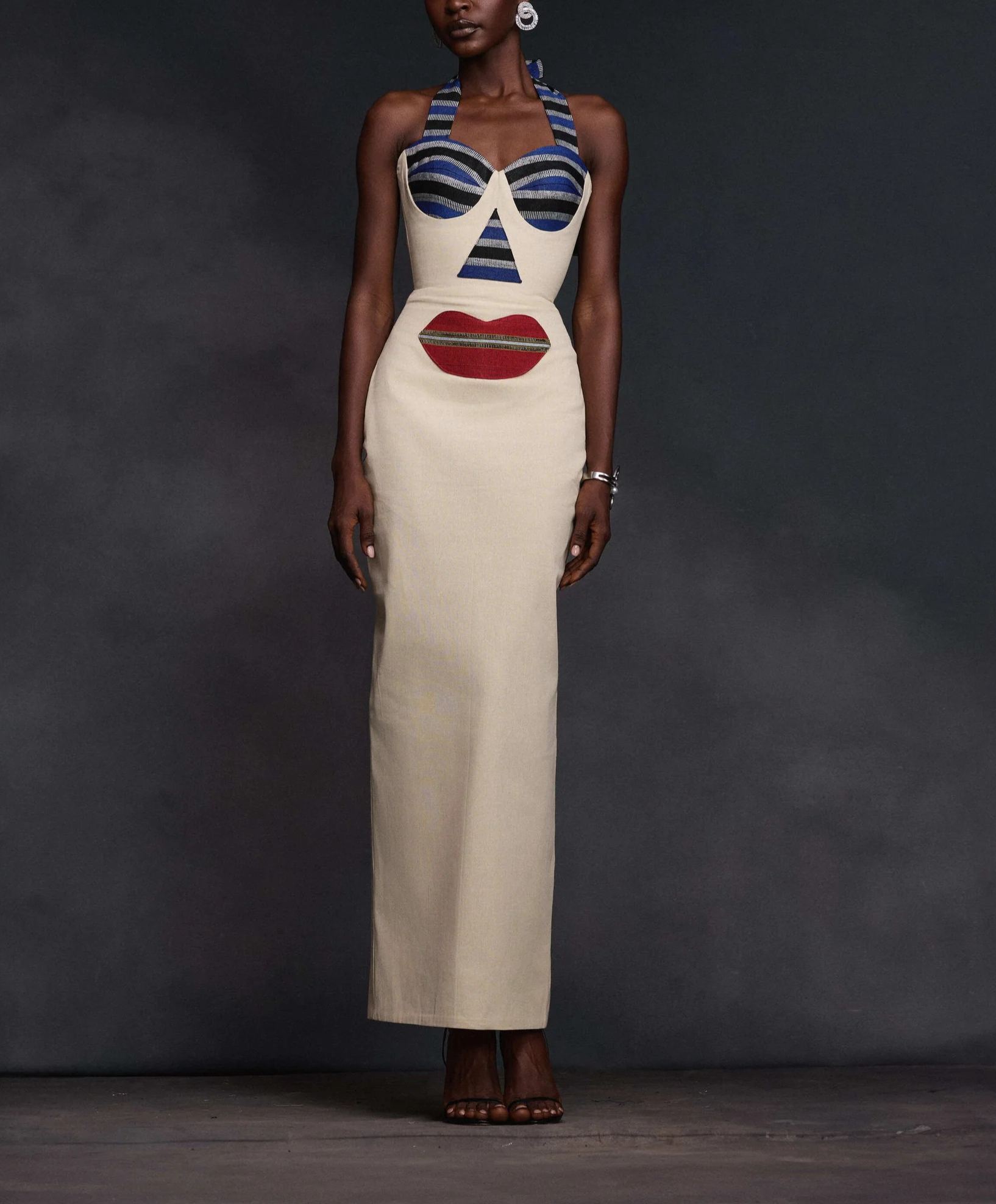 Black Women's Printed Maxi Dress