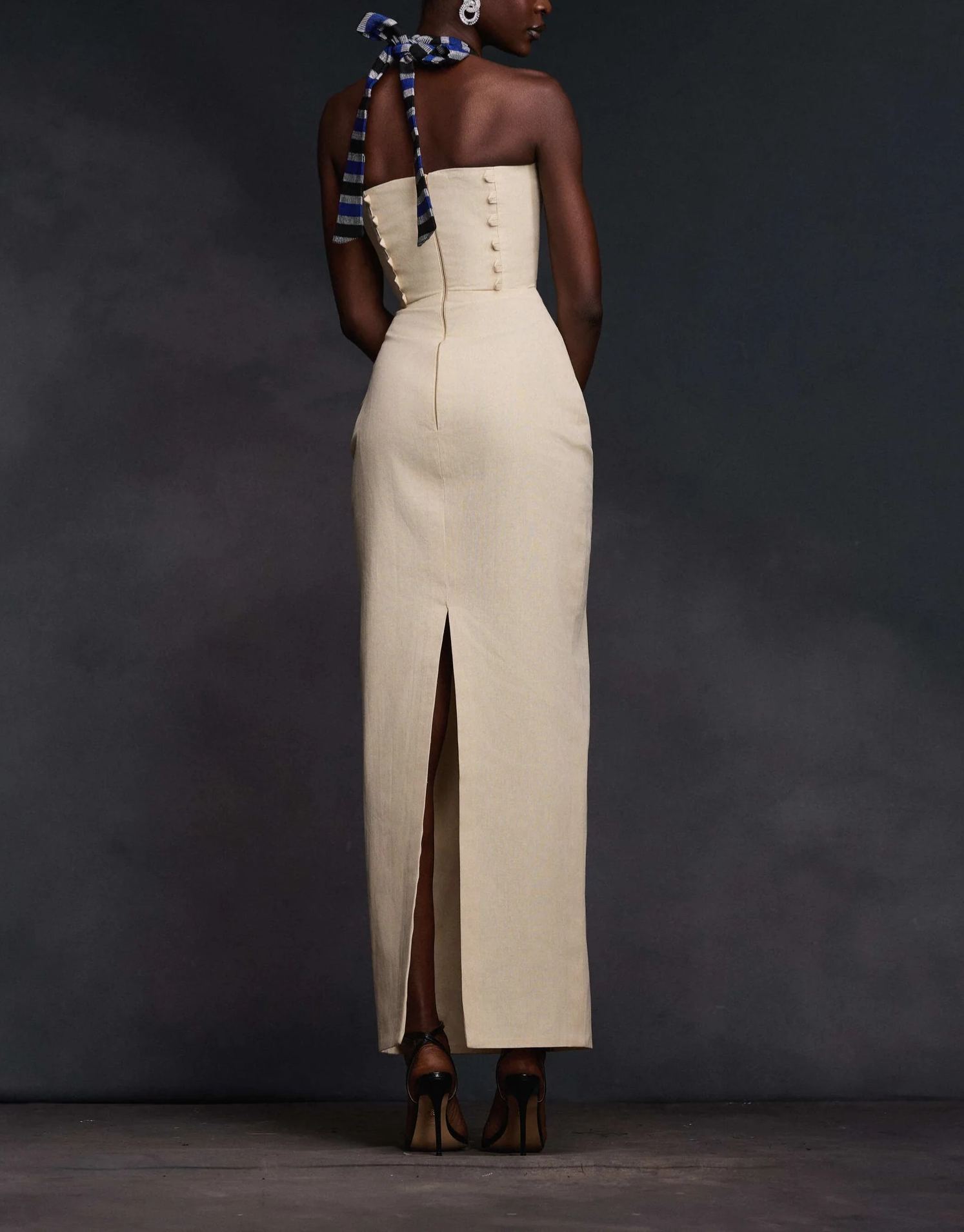 Black Women's Printed Maxi Dress