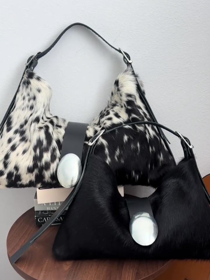 Motorbike Girl Plush Shoulder Bag