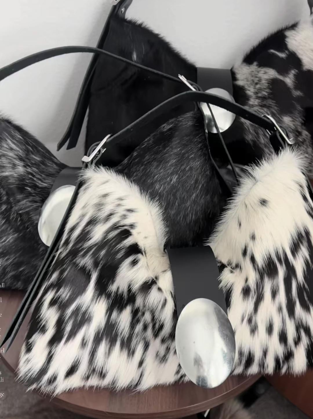 Motorbike Girl Plush Shoulder Bag