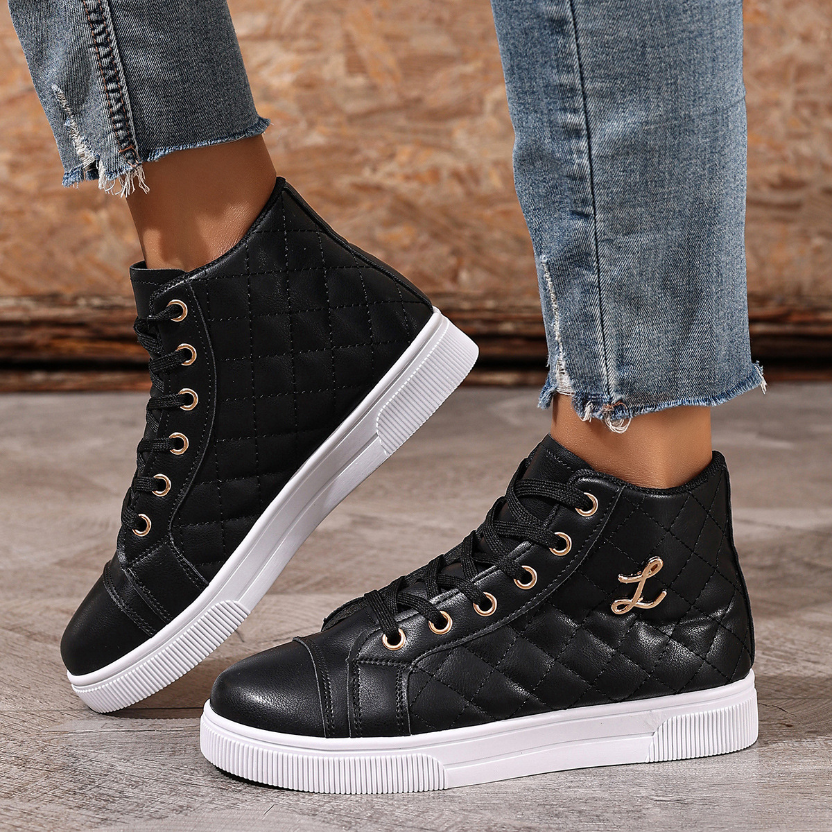 (⏳NOW ON: 70% OFF Sale! 🔥)Women’s Platform Comfort Sneakers – Breathable Lace-Up Walking Shoes