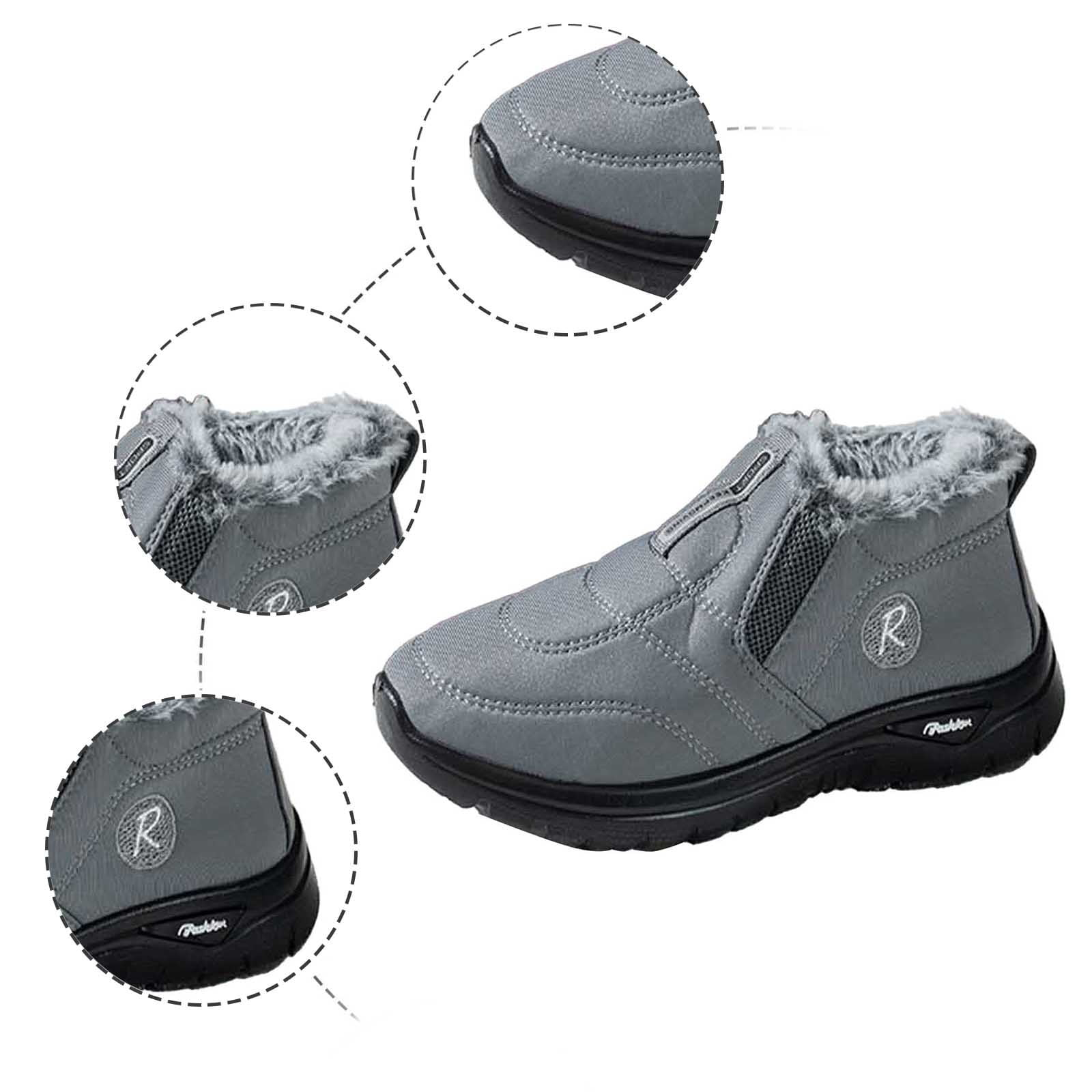 (⏳NOW ON: 50% OFF Sale! 🔥)Snow Boots for Women Slip on Winter Warm Shoes Fashion