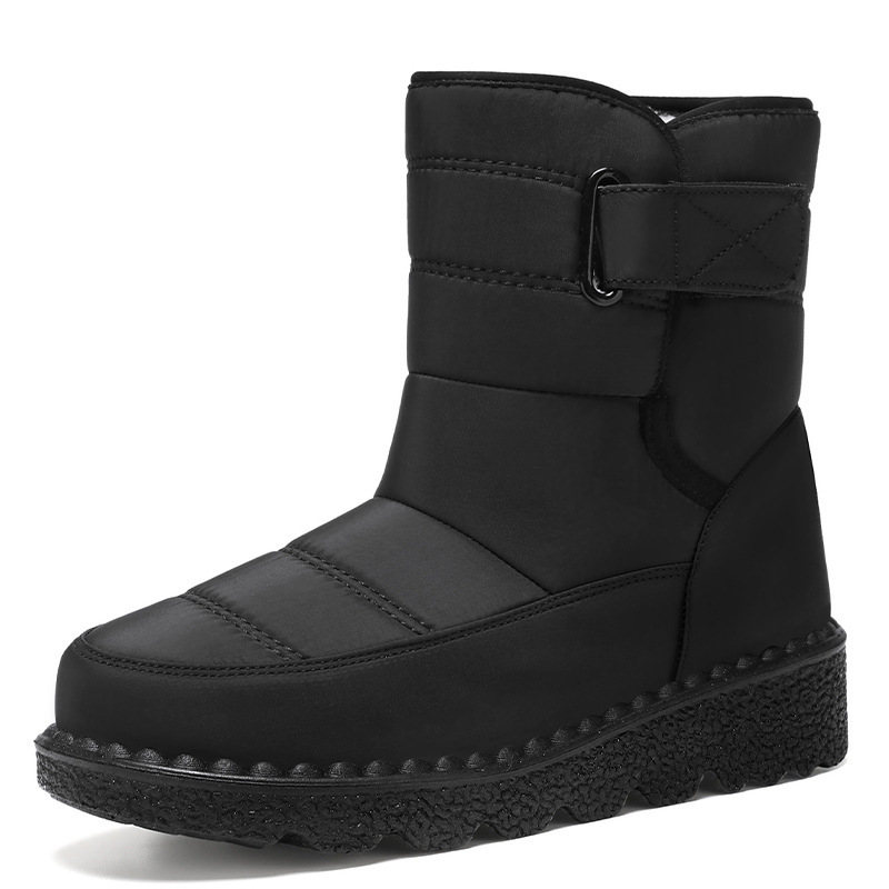 (⏳NOW ON: 50% OFF Sale! 🔥)Women’s Waterproof Fur-Lined Winter Boots, Non-Slip Warm Slip-On Snow Ankle Booties for Outdoor Comfort