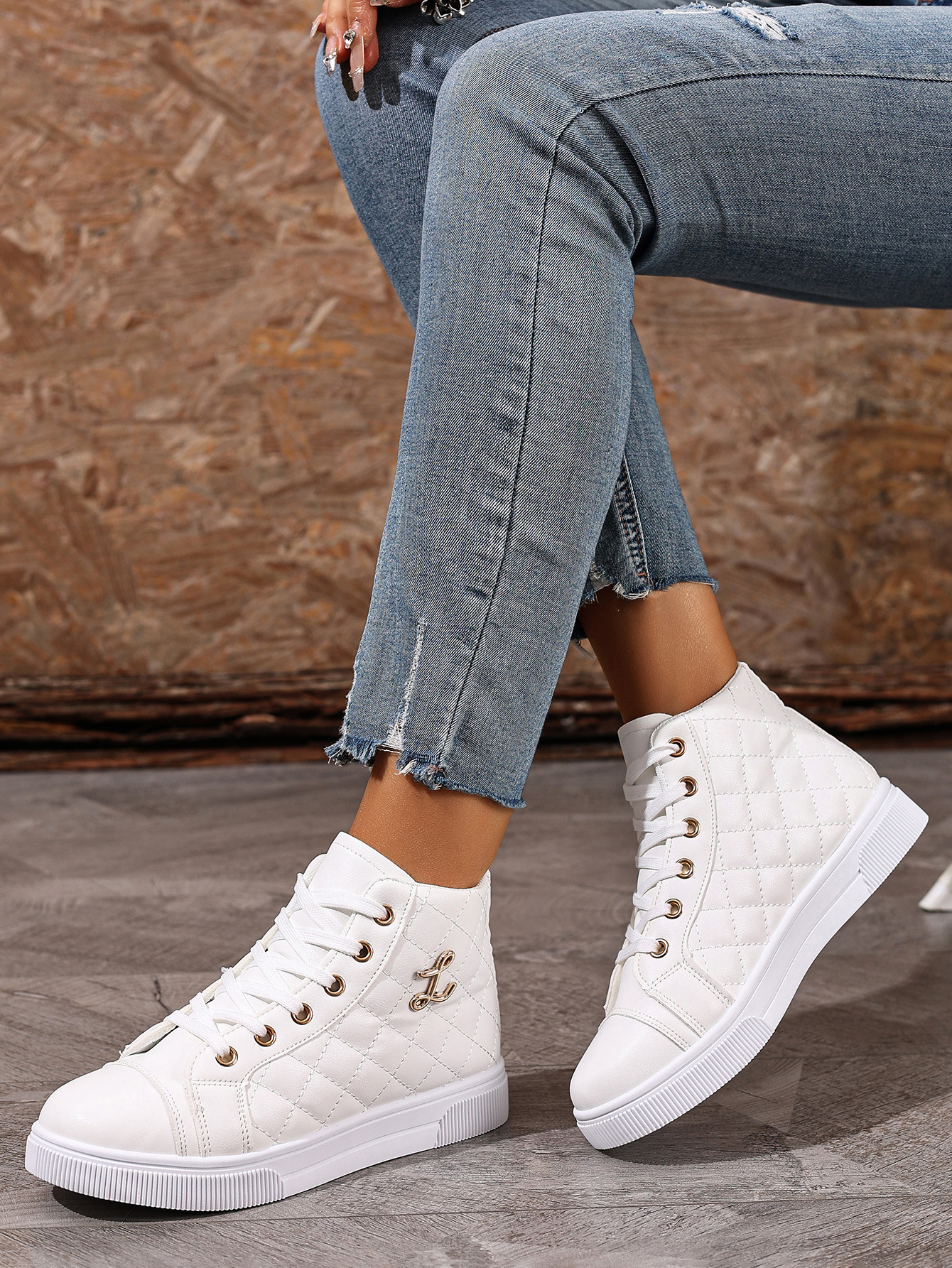 (⏳NOW ON: 70% OFF Sale! 🔥)Women’s Platform Comfort Sneakers – Breathable Lace-Up Walking Shoes