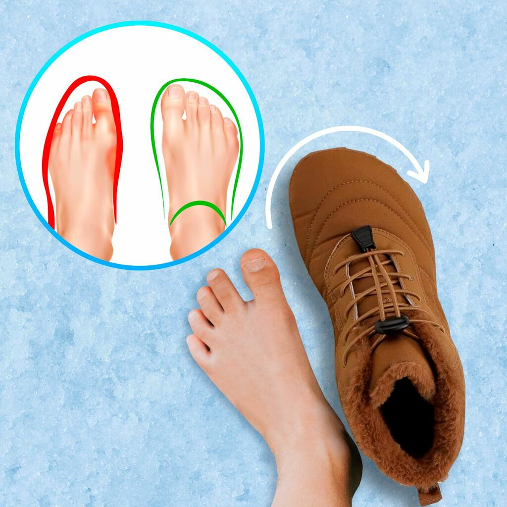 (⏳NOW ON: 70% OFF Sale! 🔥)Ergonomic Winter Boots with Zero-Drop Support, Wide Toe Box & 360° Fleece Lining