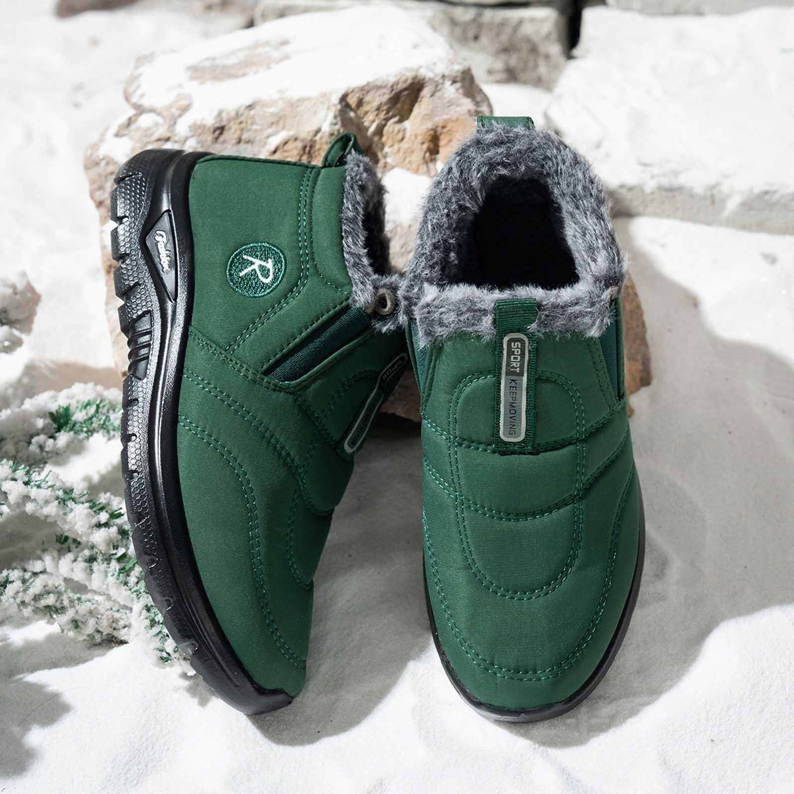 (⏳NOW ON: 50% OFF Sale! 🔥)Snow Boots for Women Slip on Winter Warm Shoes Fashion