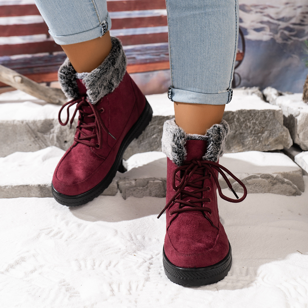 (⏳NOW ON: 50% OFF Sale! 🔥)Women's Snow Boots Tall, Womens Winter Shoes